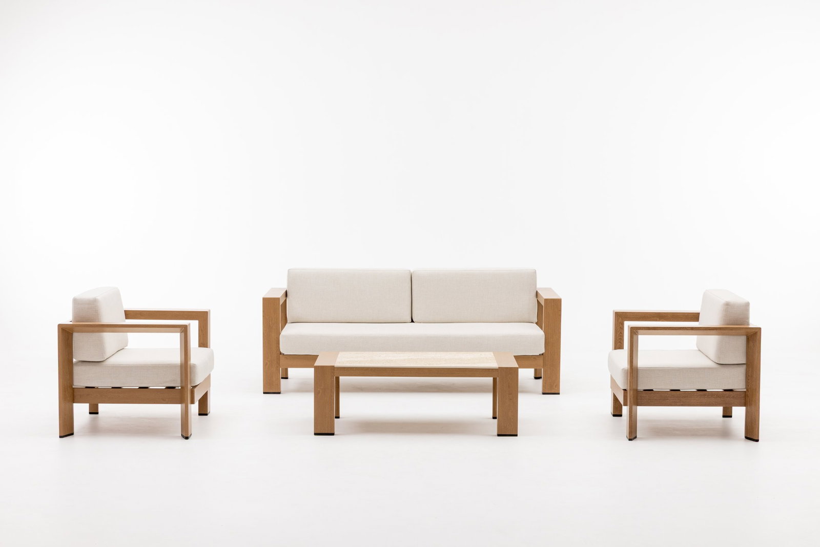Sunwave Oak Outdoor 3+1+1 with Coffee Table