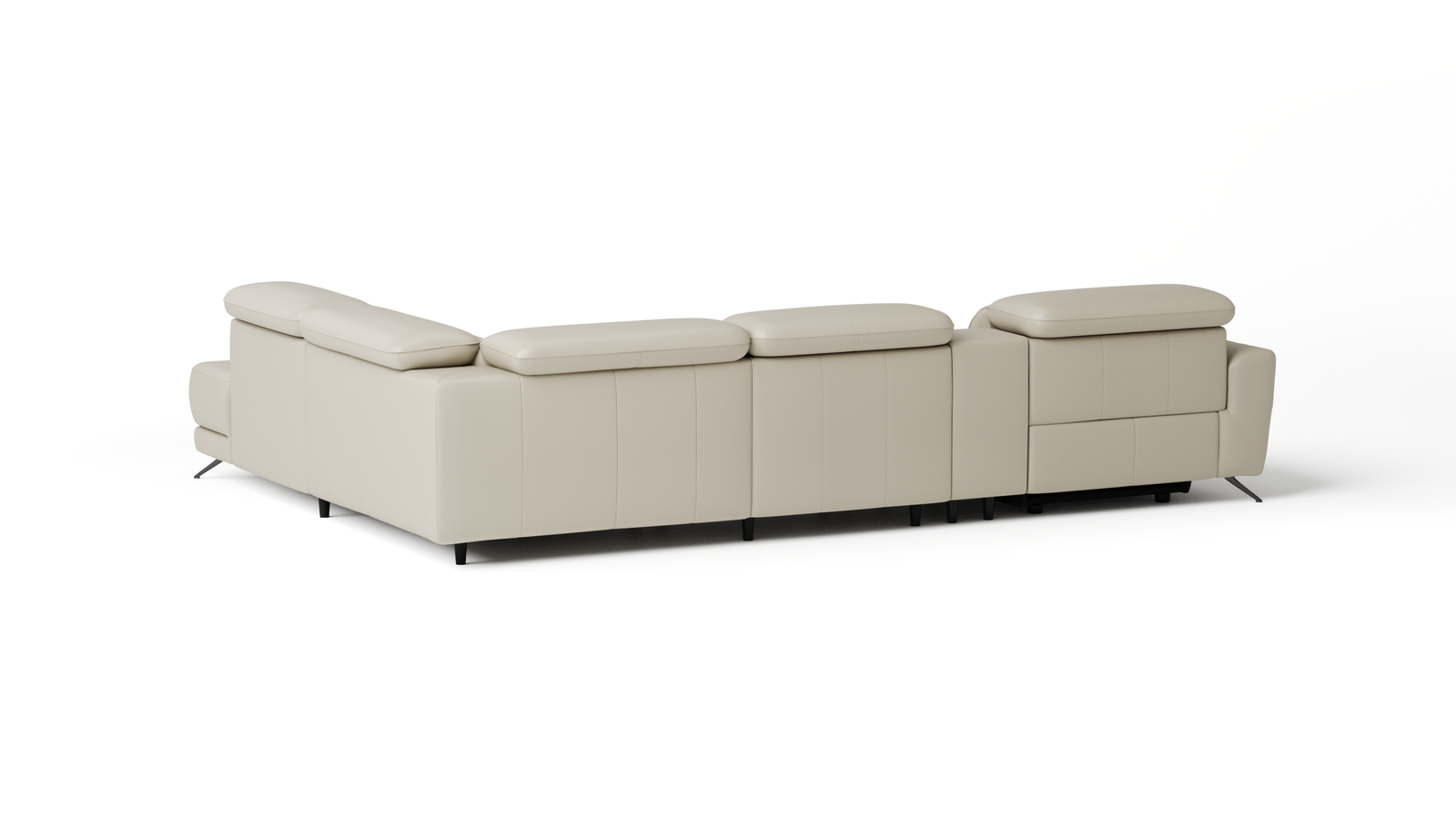 Dover Leather Corner Lounge With Terminal And Console 3