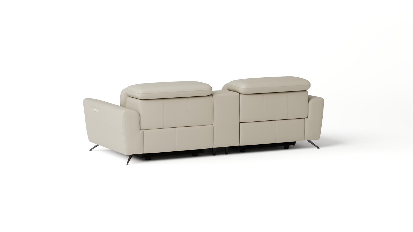 Dover Leather 2 Seat Home Theatre Recliner Lounge 3