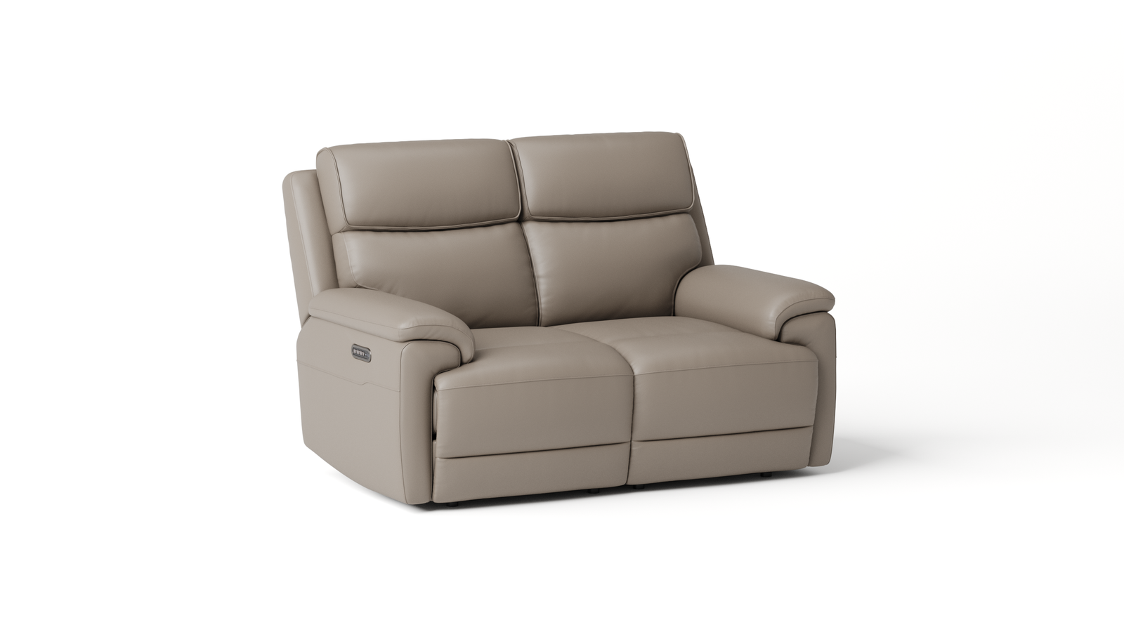 Abbotsford Leather Two Seater Sofa Power Recliner, Power Headrest, Power Lumbar