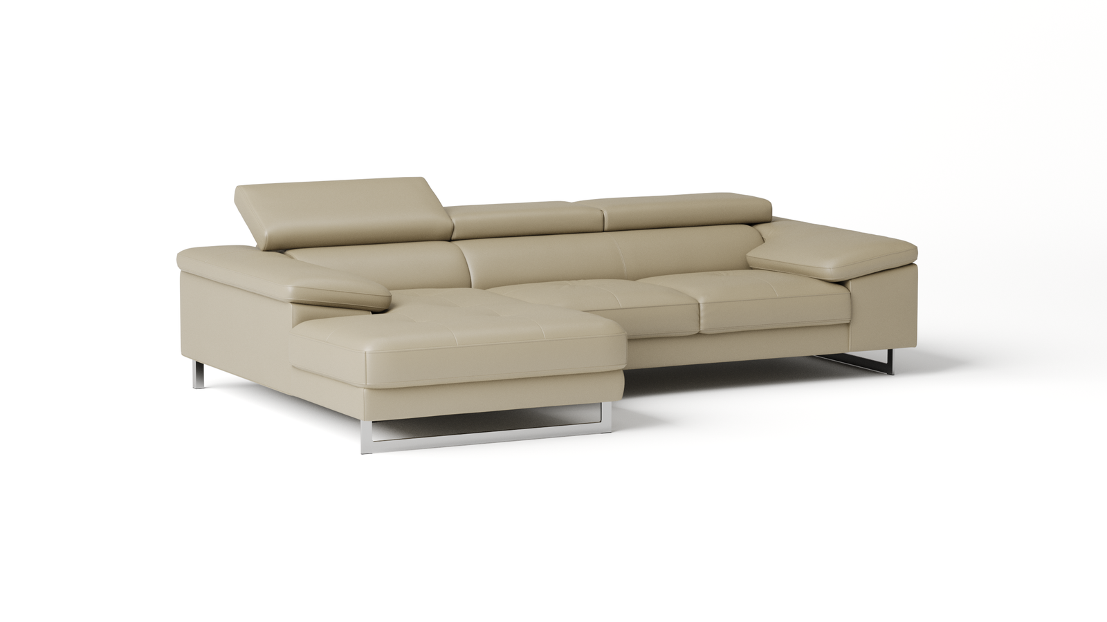 Boston Leather Chaise Lounge Option A