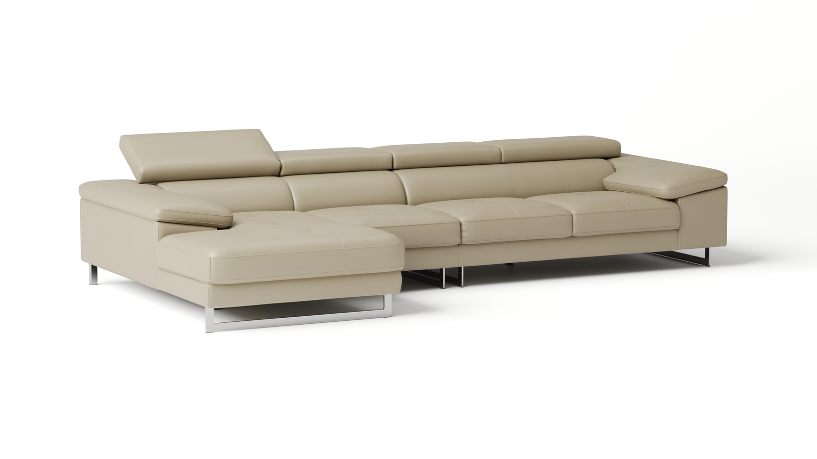 Boston Leather Chaise Lounge Option B