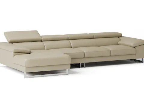 Boston Leather Chaise Lounge Option B
