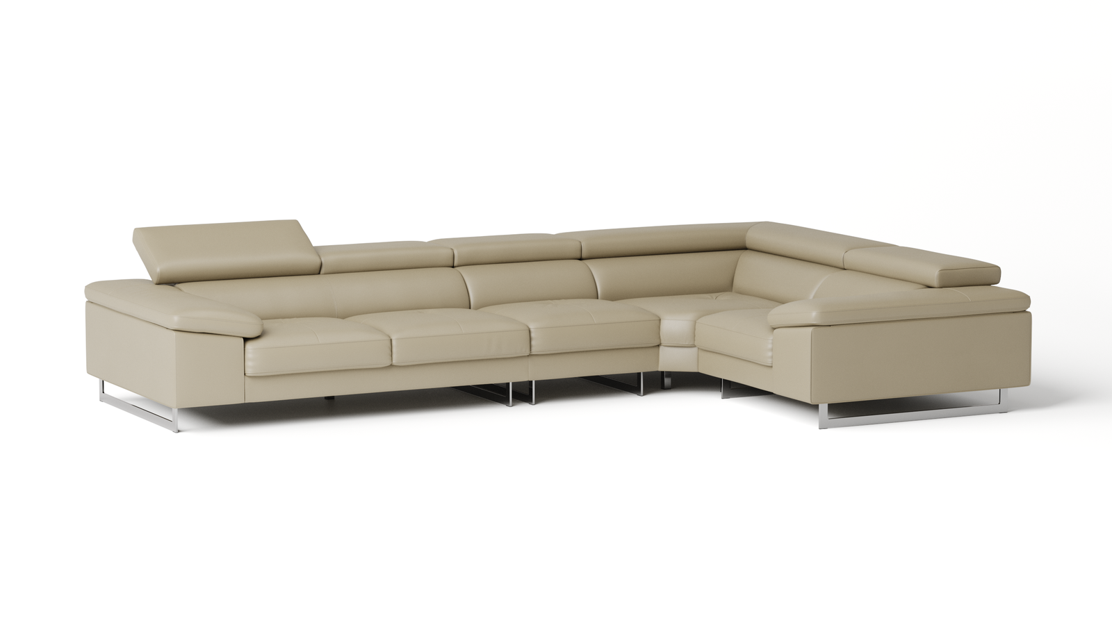 Boston Leather Corner Lounge Option F