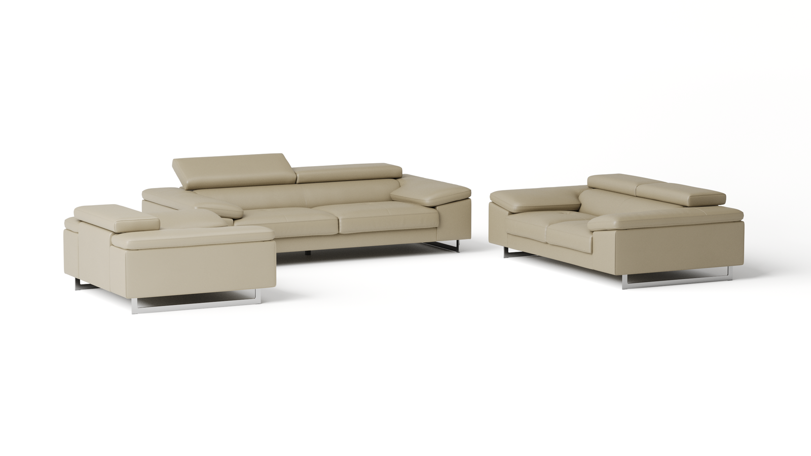 Boston Leather Sofa Suite 3 + 2 + 1