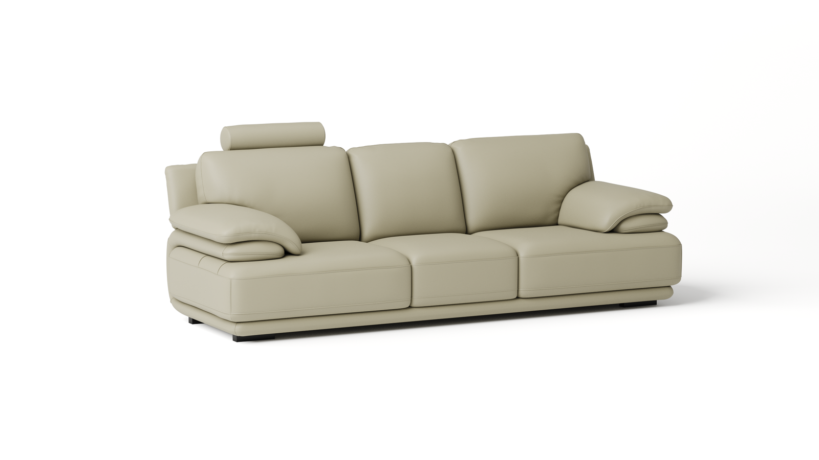 Juliet Leather Three Seat Sofa