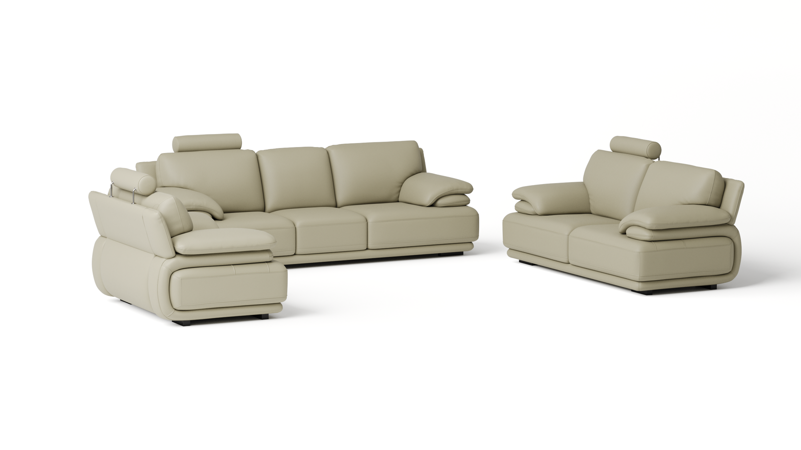 Juliet Leather Sofa Suite 3 + 2 + 1