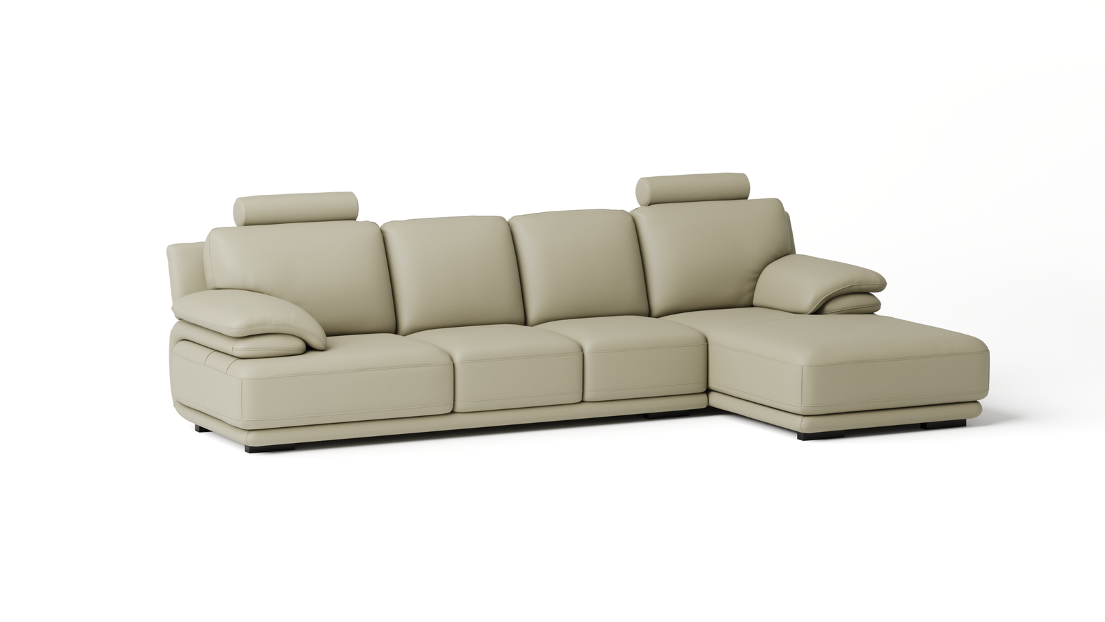 Juliet Leather Chaise Lounge Option C