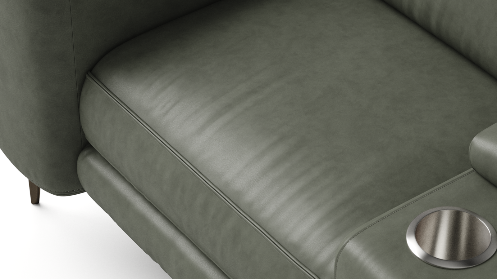 Osten Leather 3 Seat Home Theatre Recliner Lounge 5