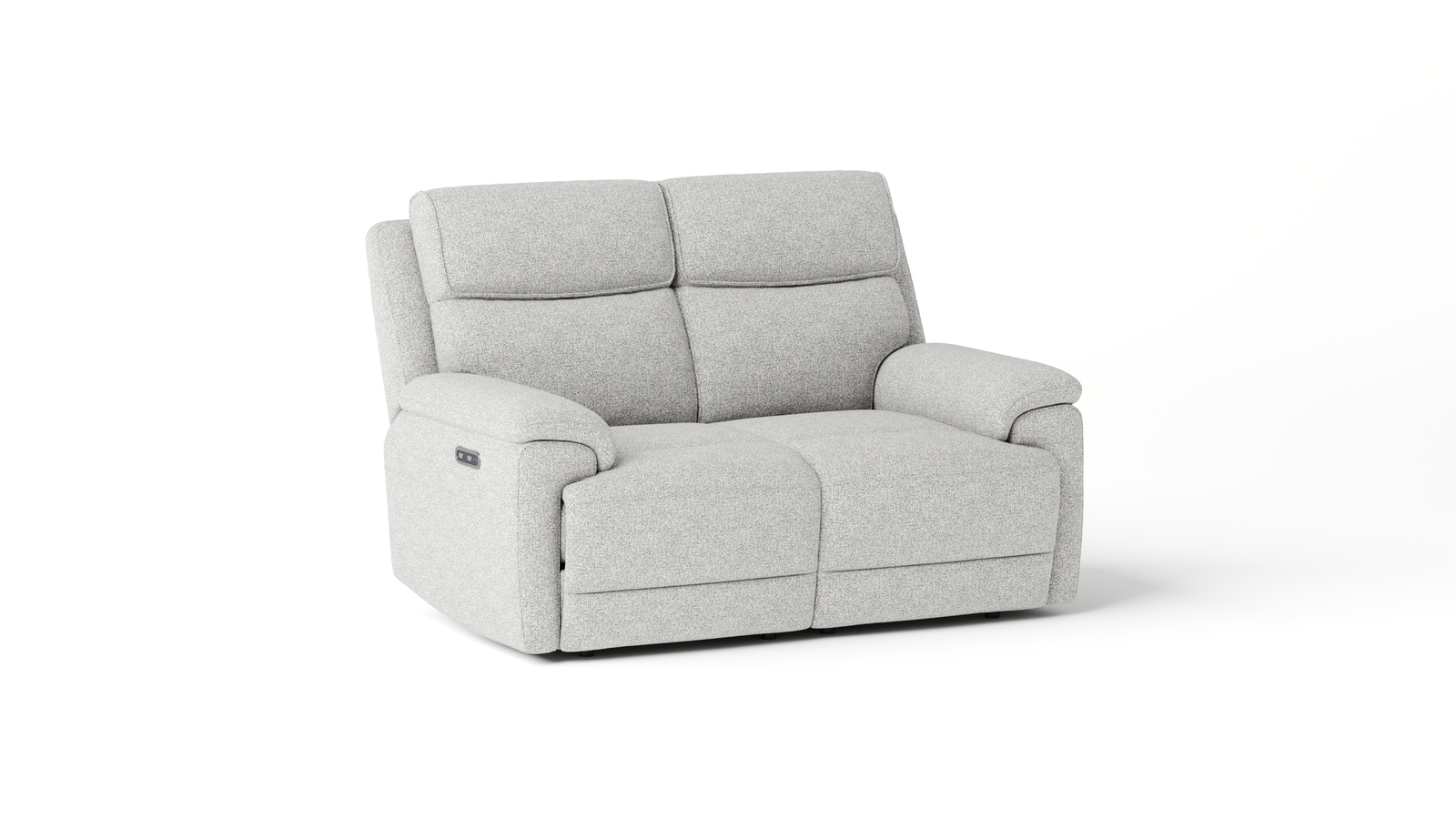 Abbotsford Fabric Two Seater Sofa Power Recliner, Power Headrest