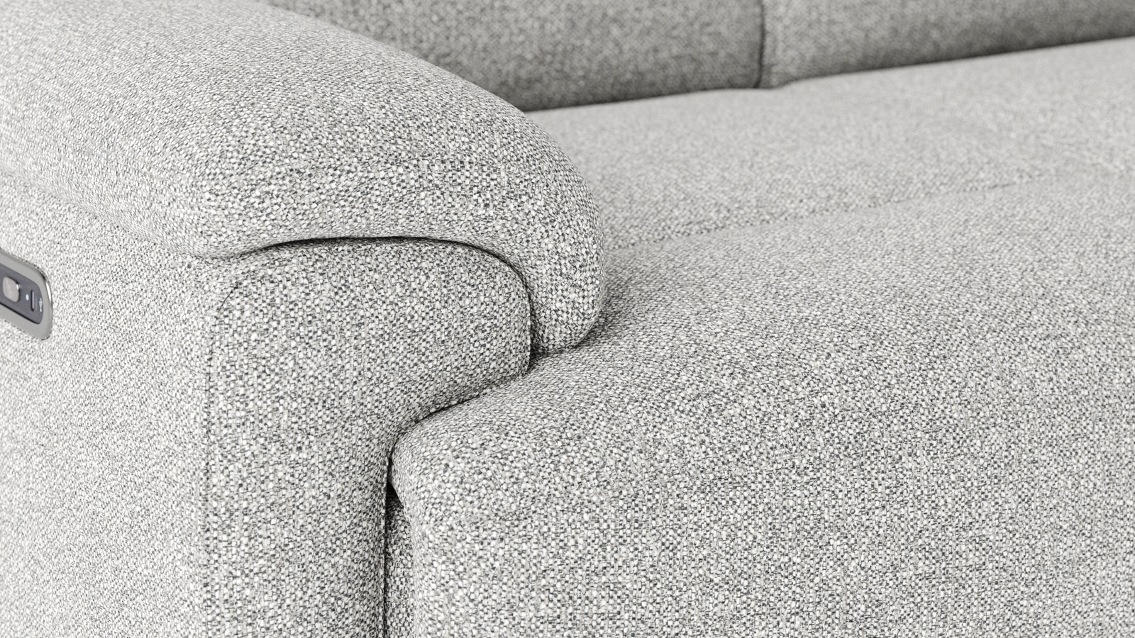 Abbotsford Fabric Corner Lounge Option B With Power Recliner, Power Headrest 5