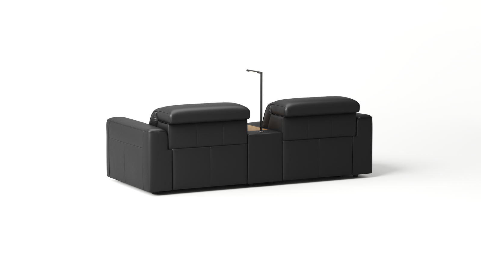 Broadway Leather Compact 2 Seat Home Theatre Recliner Lounge 4