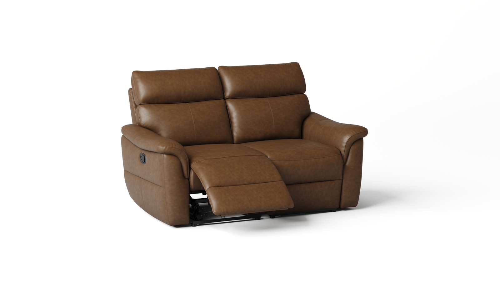 Edmond Leather Two Seater Sofa Manual Recliner 2