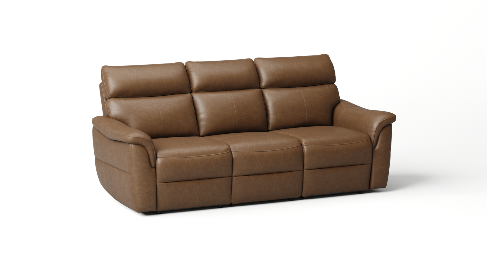 Edmond Leather Three Seater Sofa