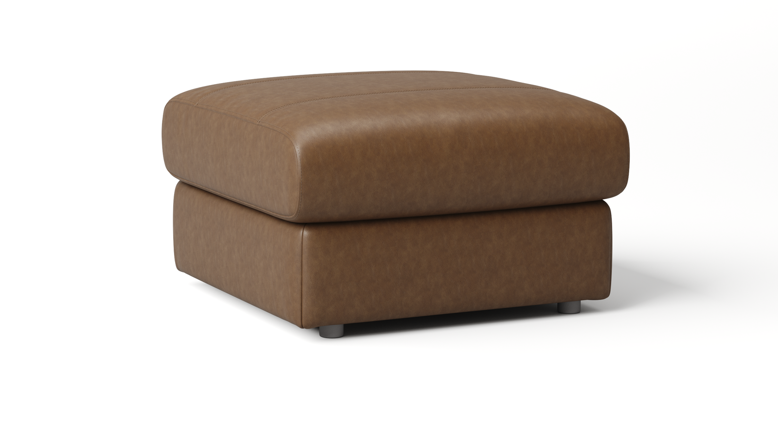 Edmond Leather Ottoman