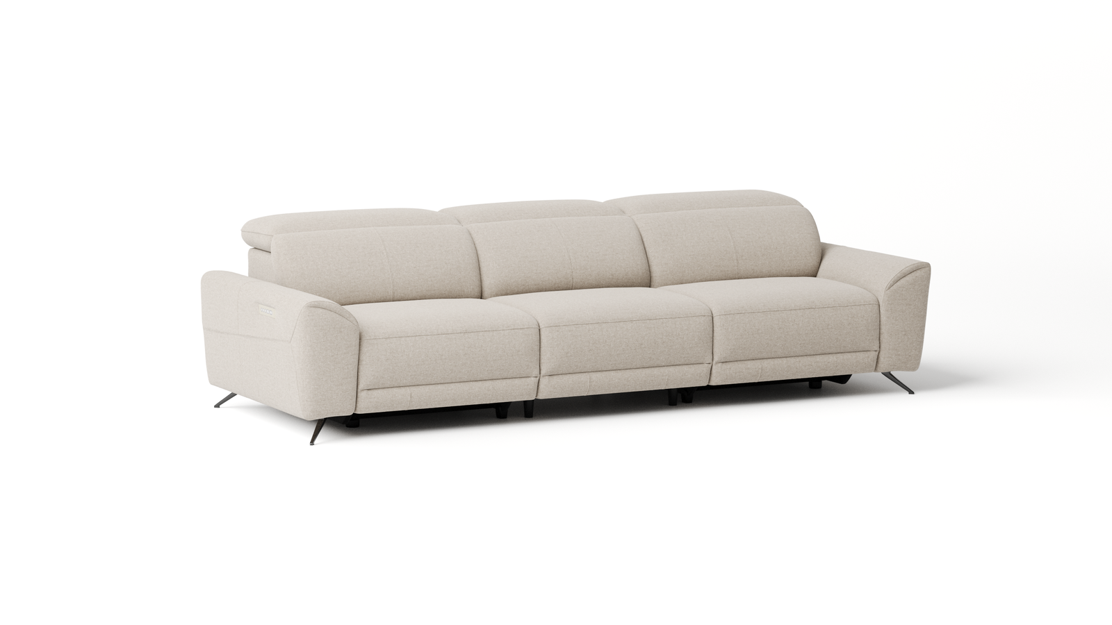 Dover Fabric Recliner Three Seat Sofa