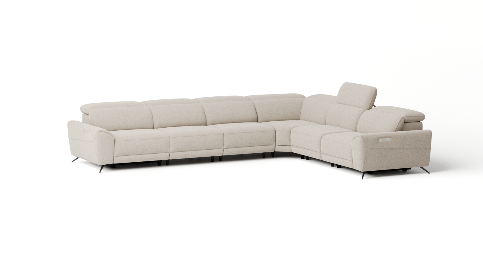 Dover Fabric Recliner Corner Lounge Option B