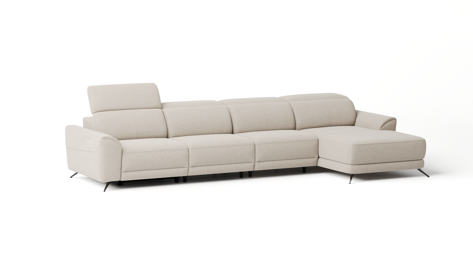 Dover Fabric Recliner Chaise Lounge Option B
