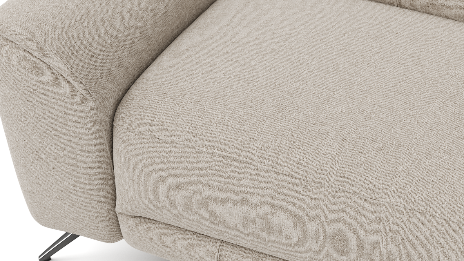 Dover Fabric 2 Seat Home Theatre Recliner Lounge 6