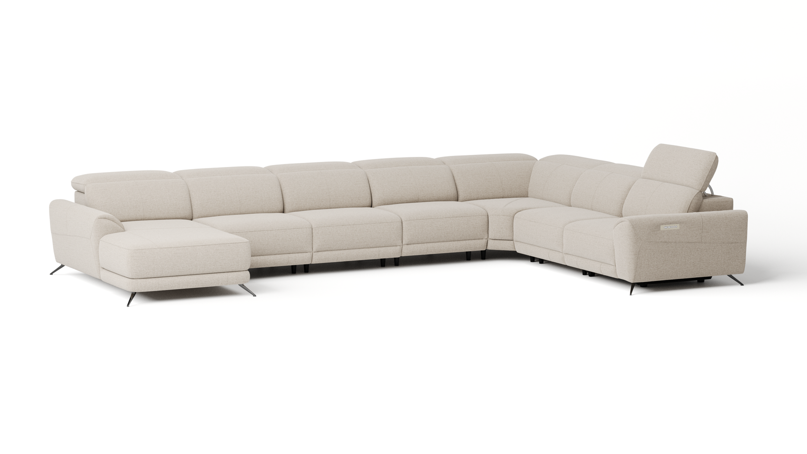 Dover Fabric Recliner Modular Lounge Option B