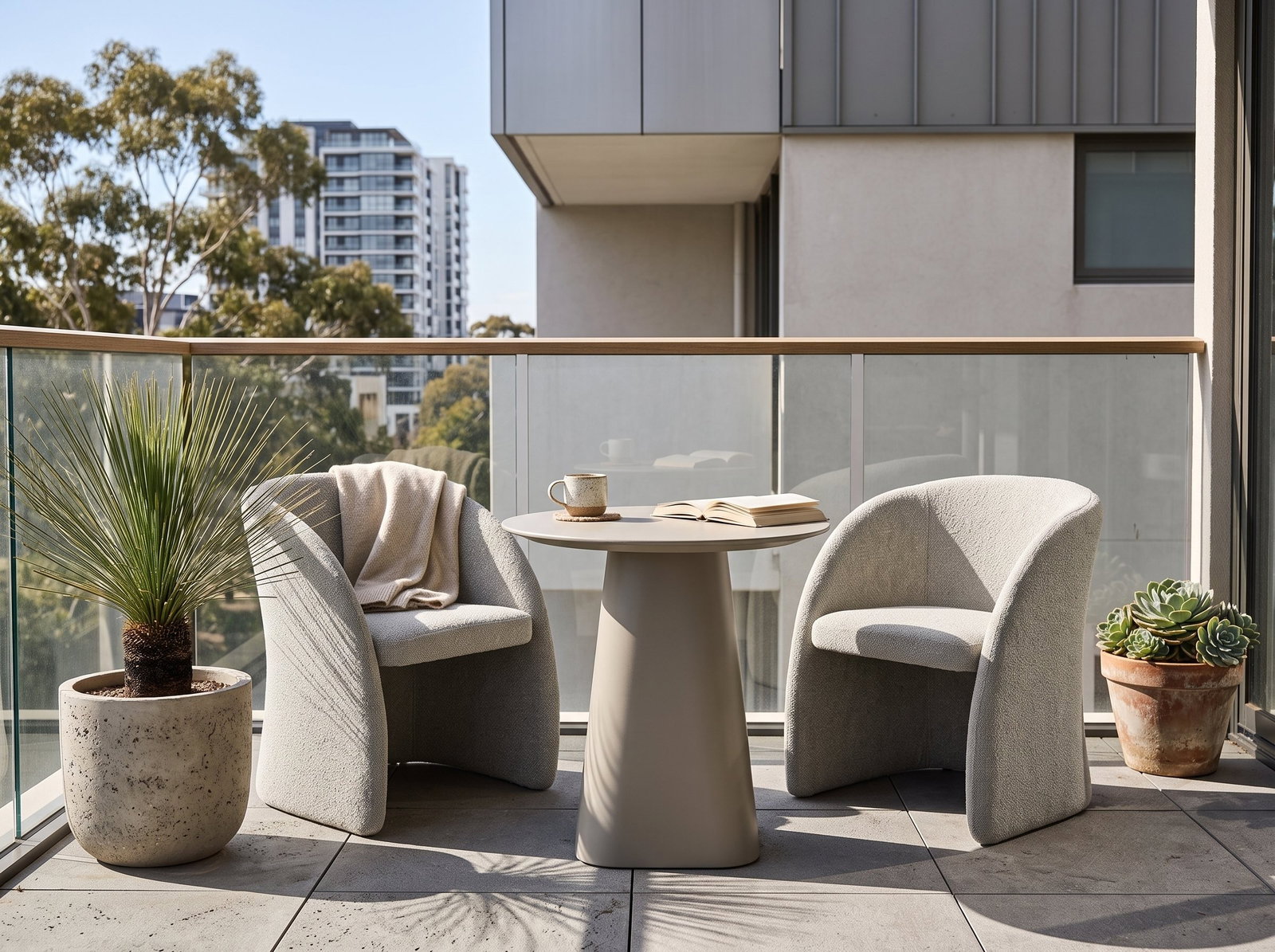 Flume Bistro 3-Piece Dining set with Fabric Chairs