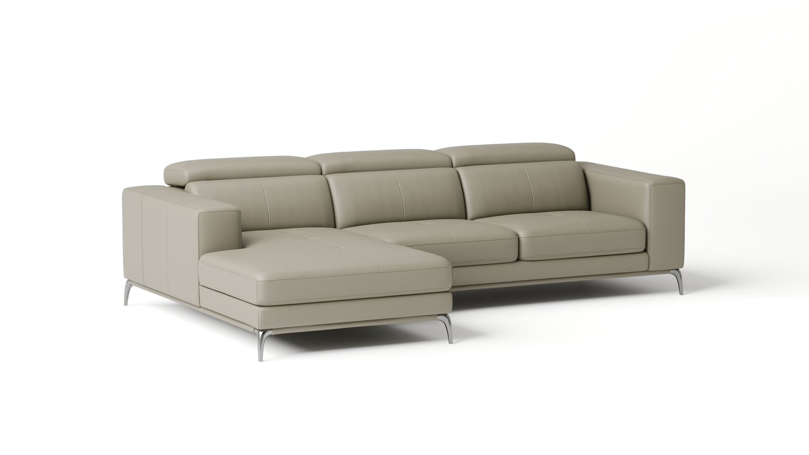 Club Leather Chaise Lounge Option A