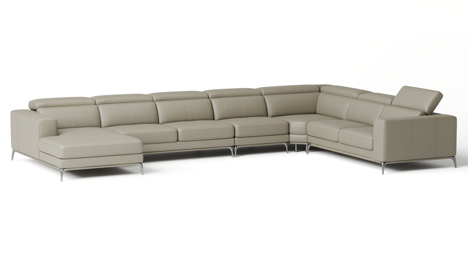 Club Leather Modular Lounge Option A