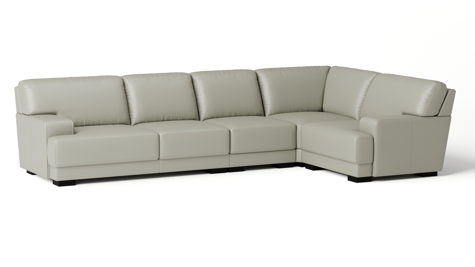 Volante Leather Corner Lounge Option F