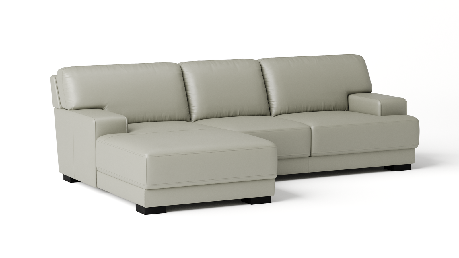 Volante Leather Chaise Lounge Option A