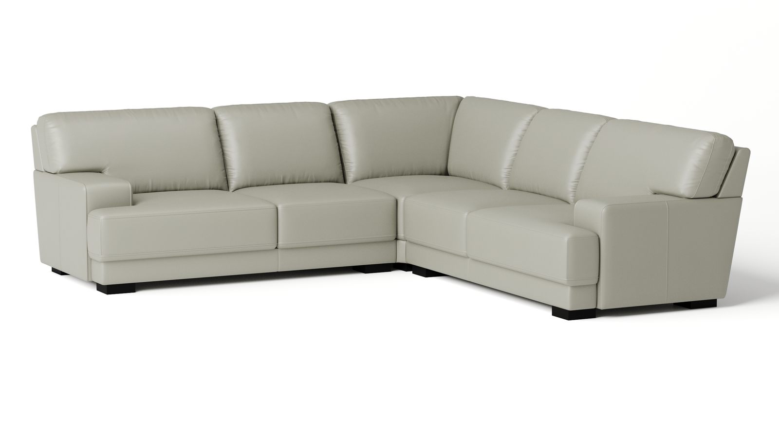 Volante Leather Corner Lounge Option A