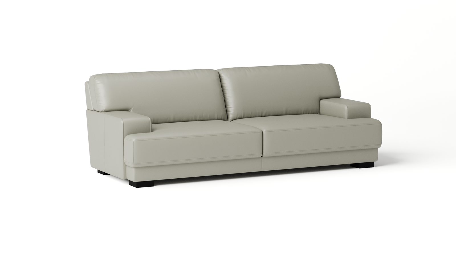 Volante Leather Three Seat Sofa