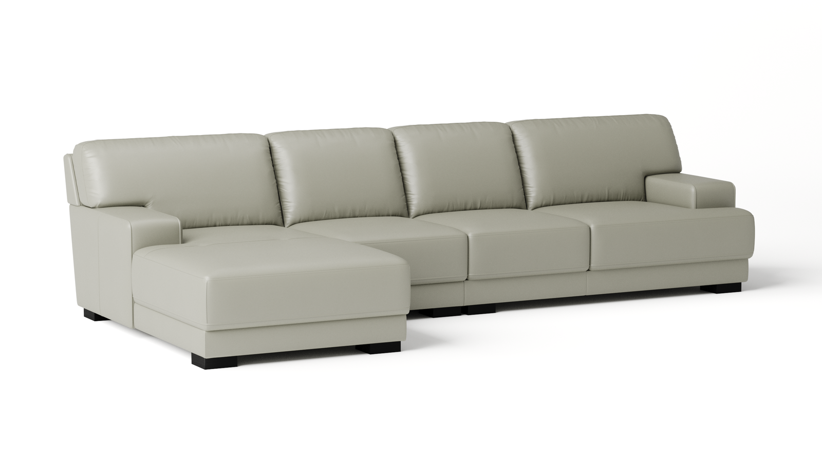 Volante Leather Chaise Lounge Option B