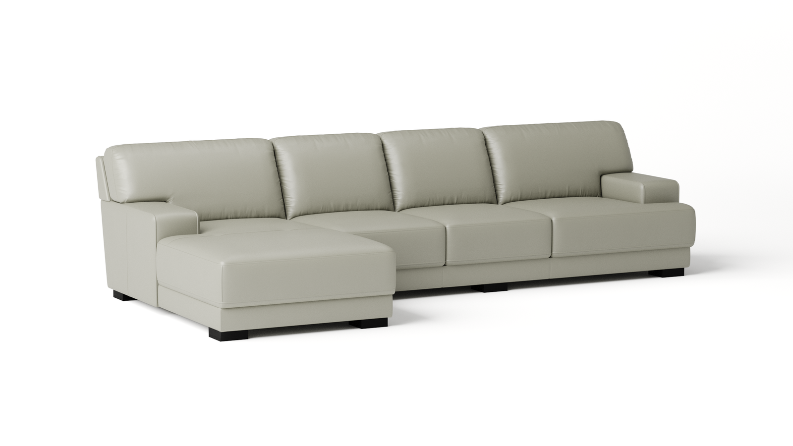 Volante Leather Chaise Lounge Option C