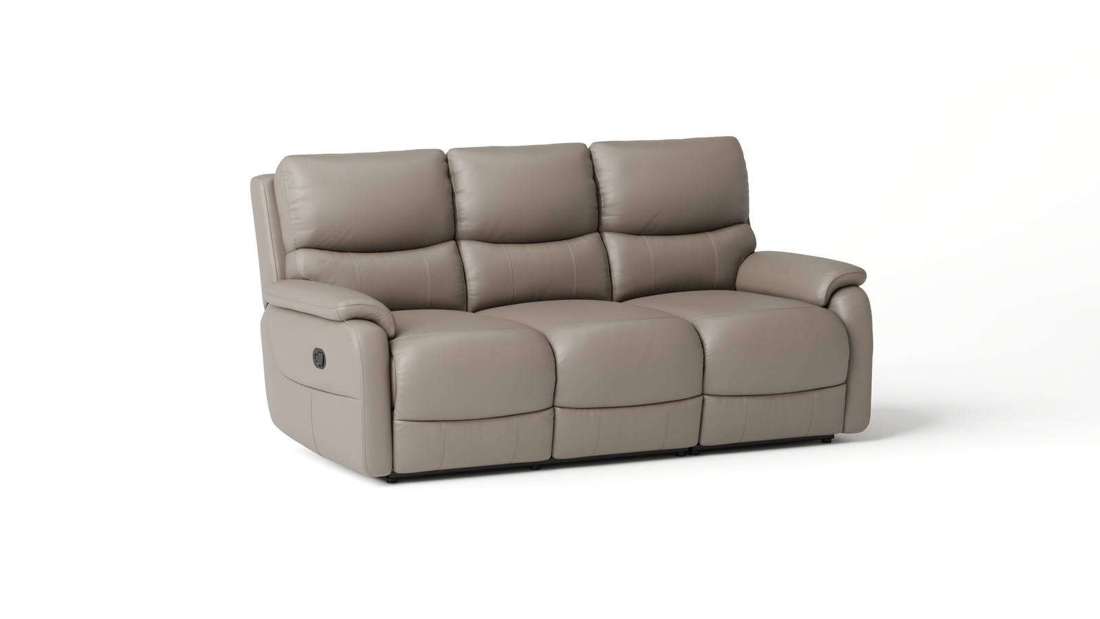 Kelsea Leather Three Seater Sofa Manual Recliner