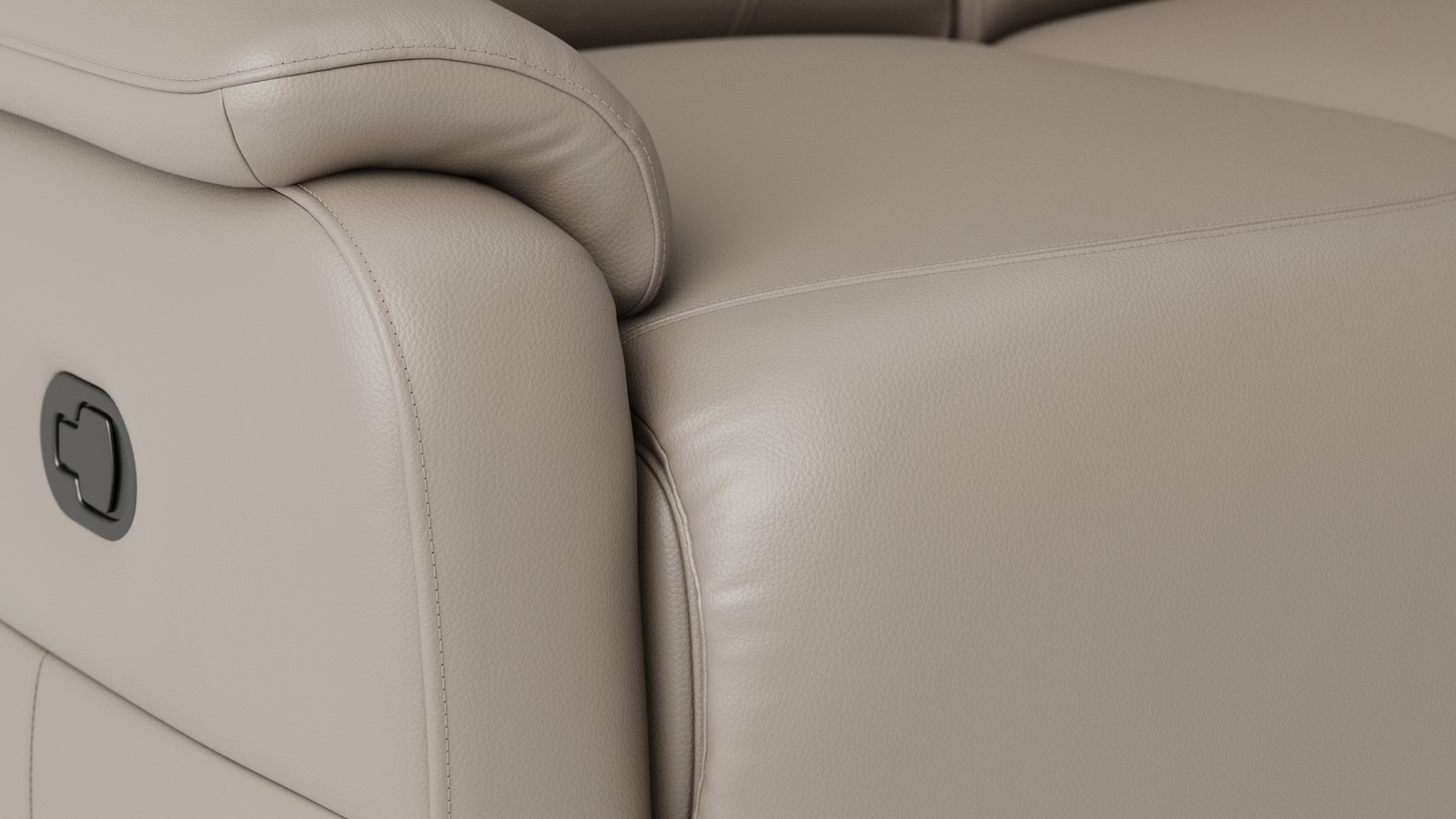 Kelsea Leather Chaise Lounge Option A With Manual Recliner 5