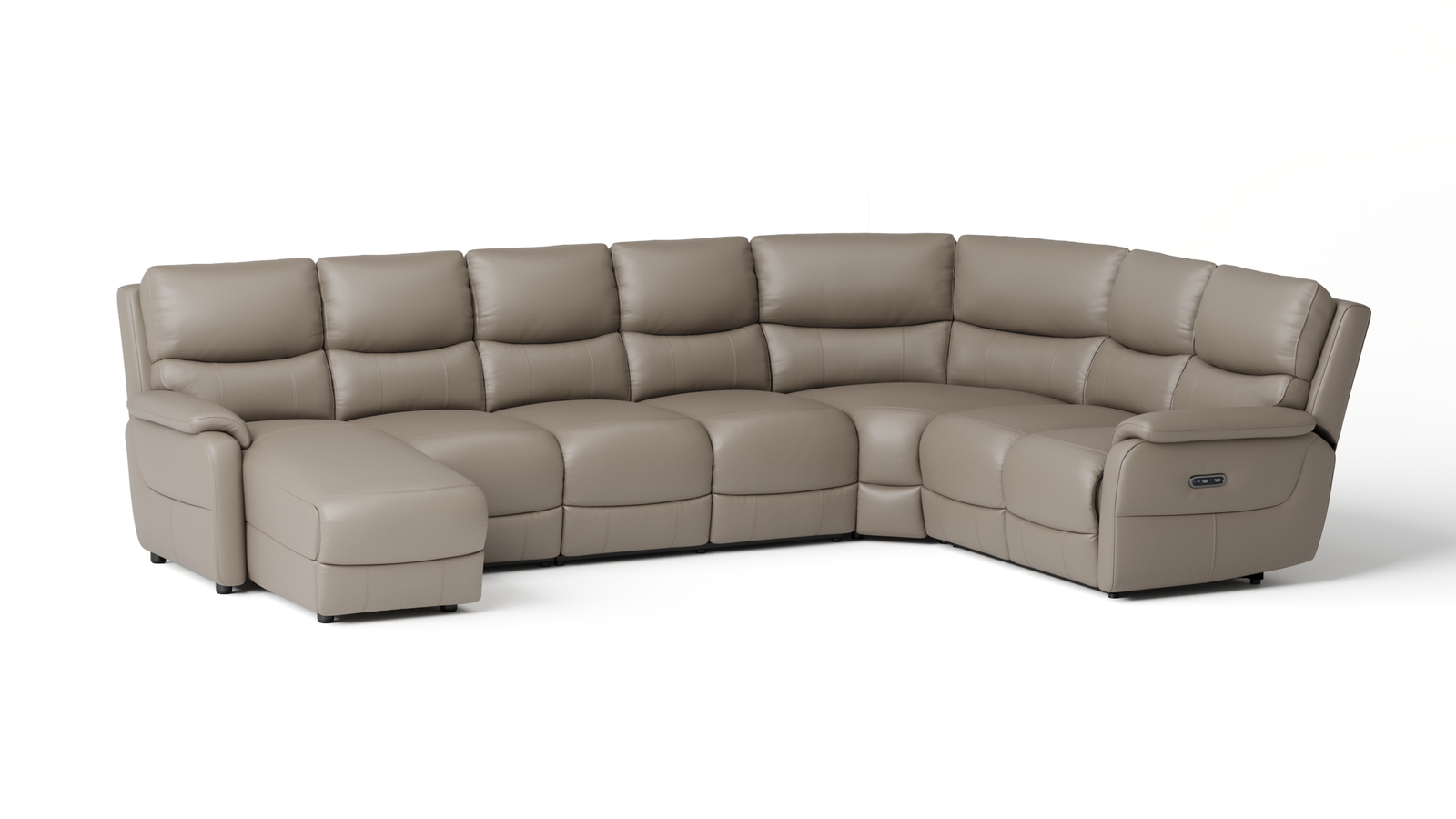 Kelsea Leather Modular Lounge Option B with Power Recliner