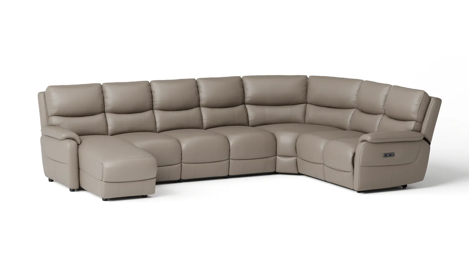 Kelsea Leather Modular Lounge Option B with Power Recliner