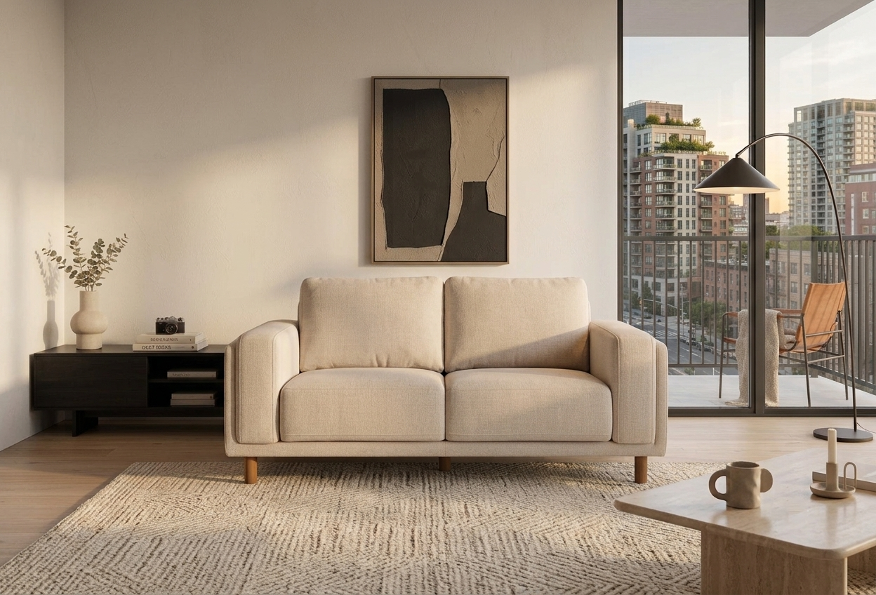Juniper Fabric Two Seat Sofa