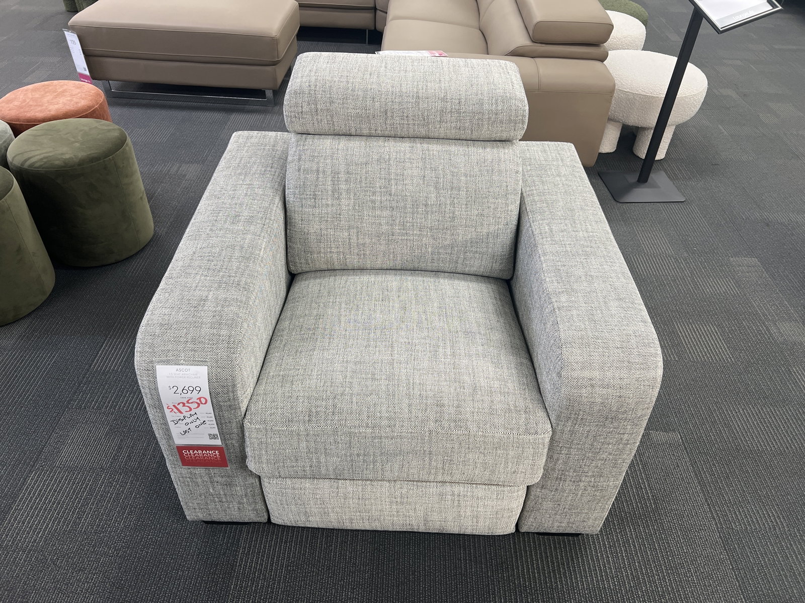 ASCOT 1.5 ARMCHAIR WITH POWER RECLINER 1