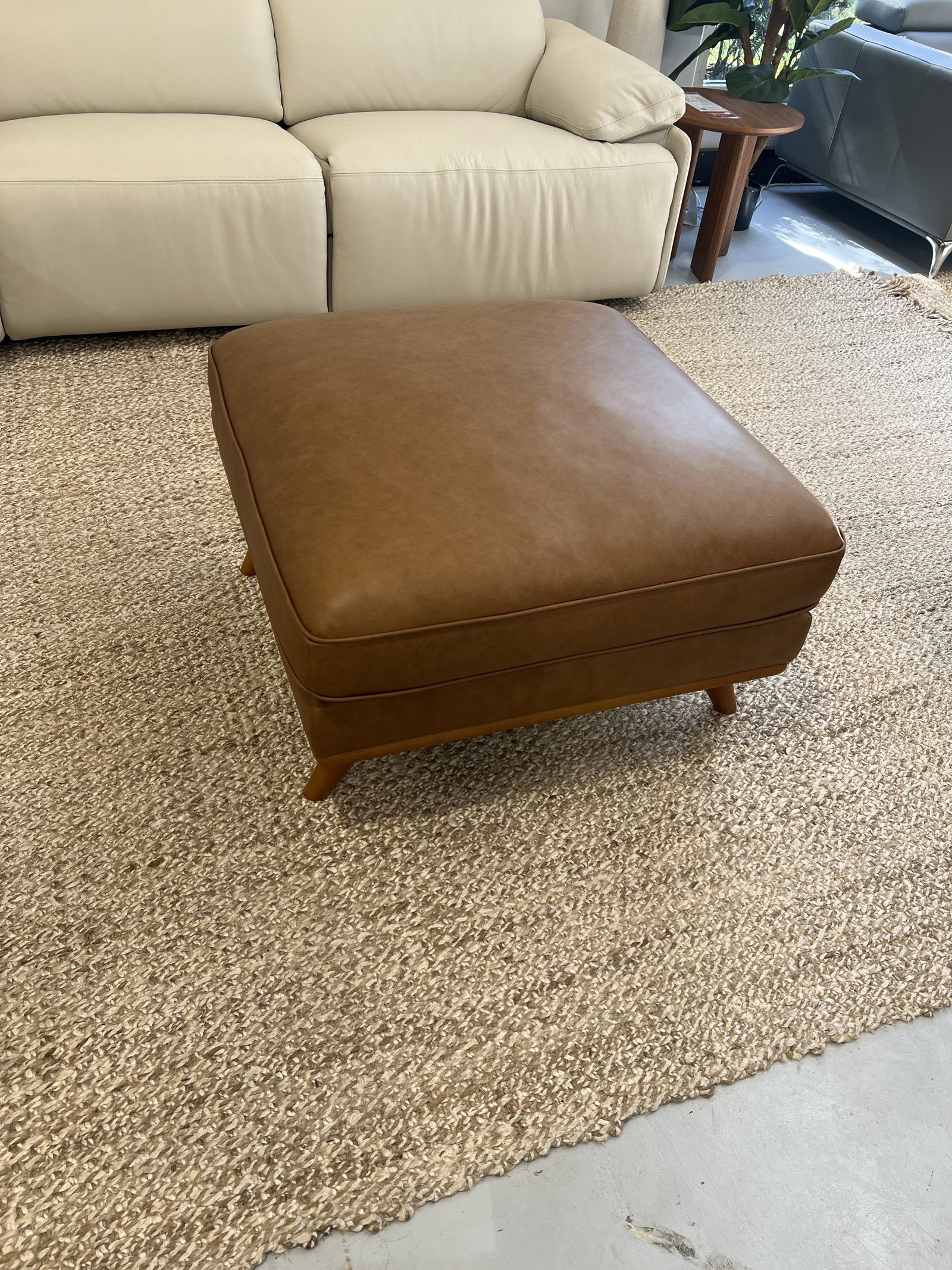 OLAFUR VINTAGE TAN OTTOMAN Olafur Vintage Tan Ottoman 1