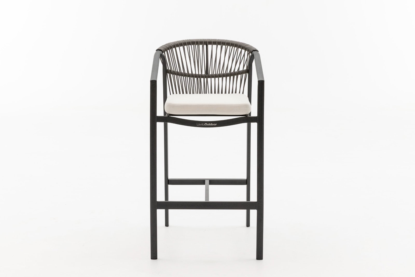 Kova Ebony Outdoor Bar Chair Set of Two