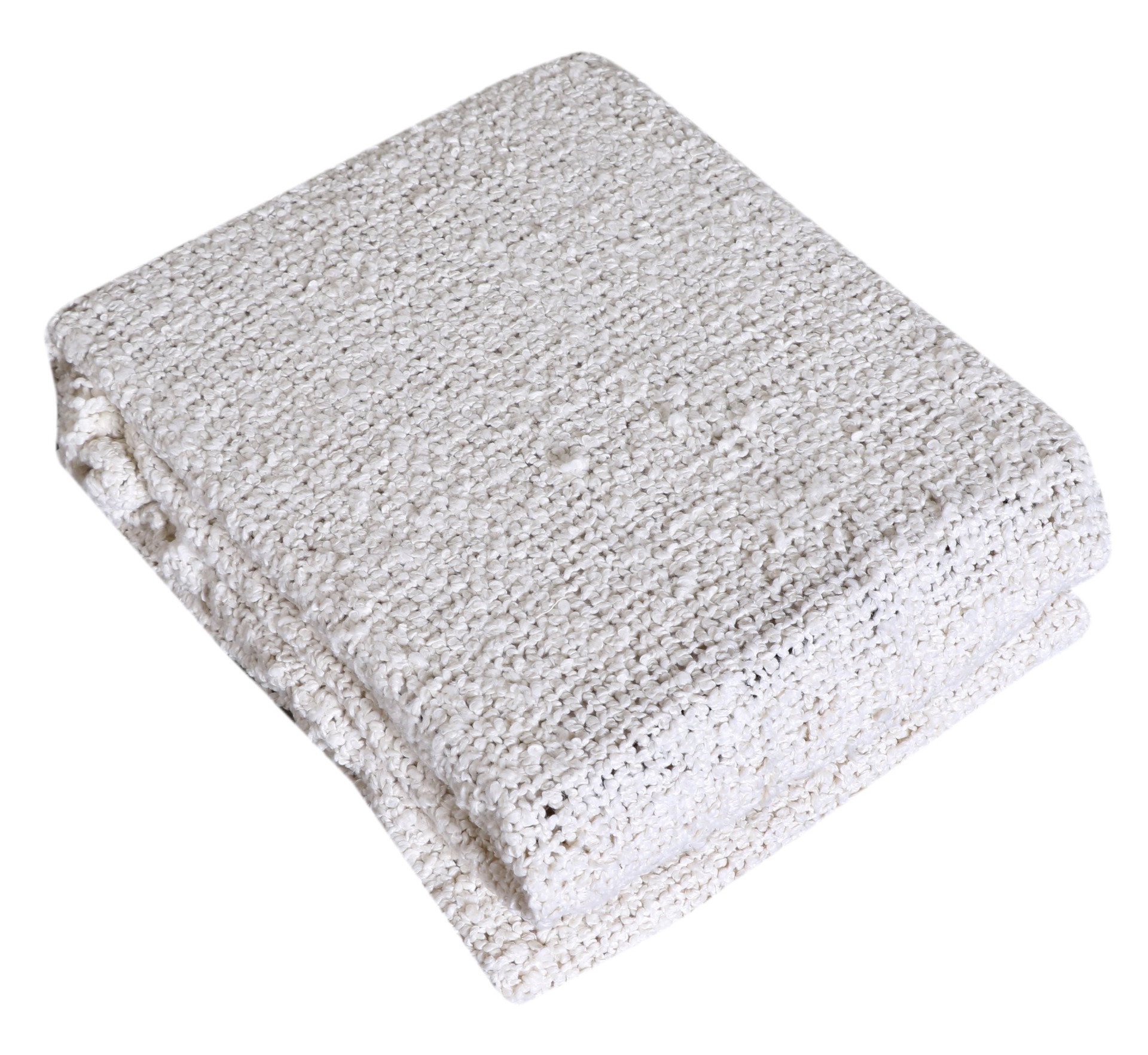 Cocoon Boucle Ivory 130 x 180cm Throw