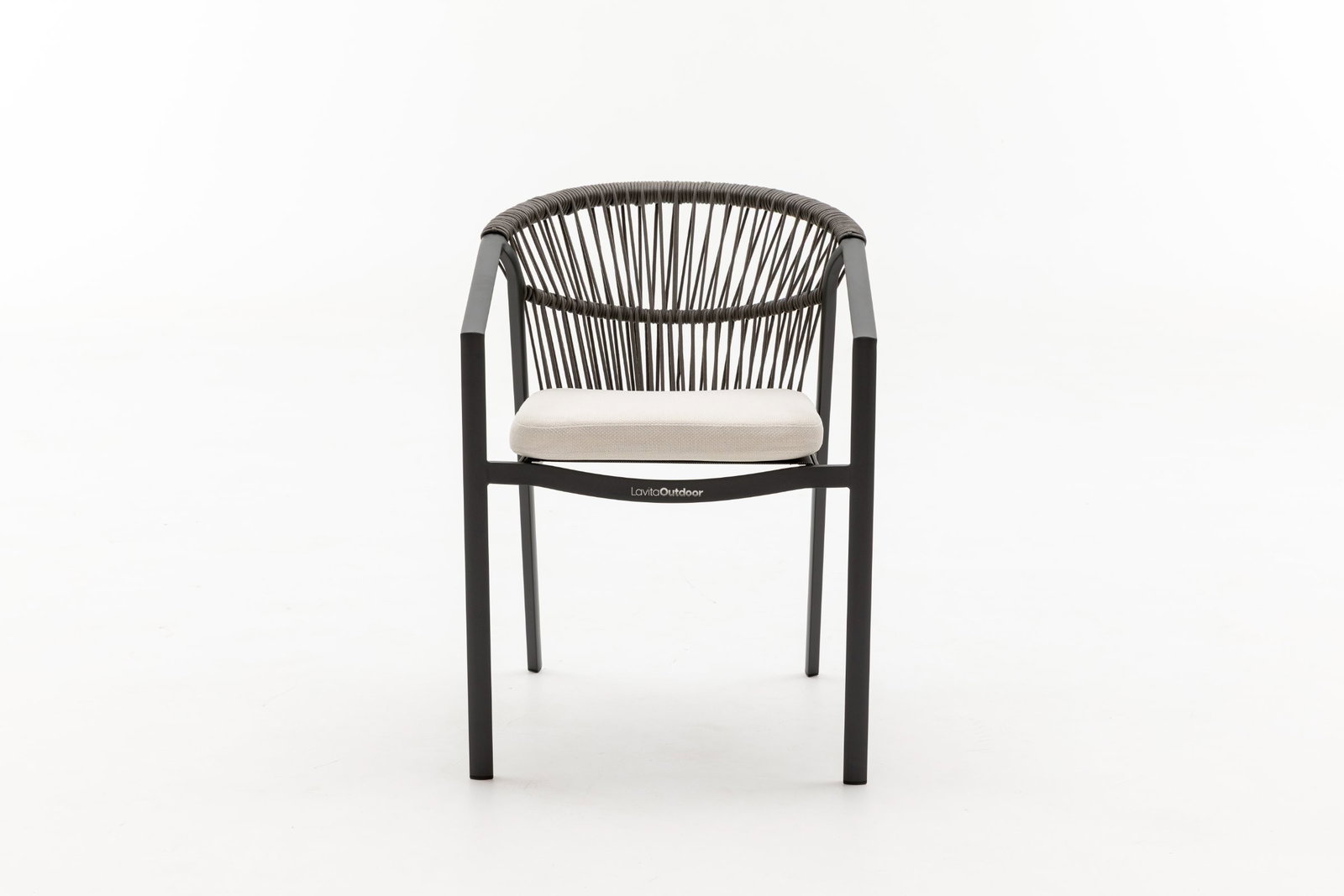 Kova Ebony Outdoor Rope Dining Chair Set Of 2