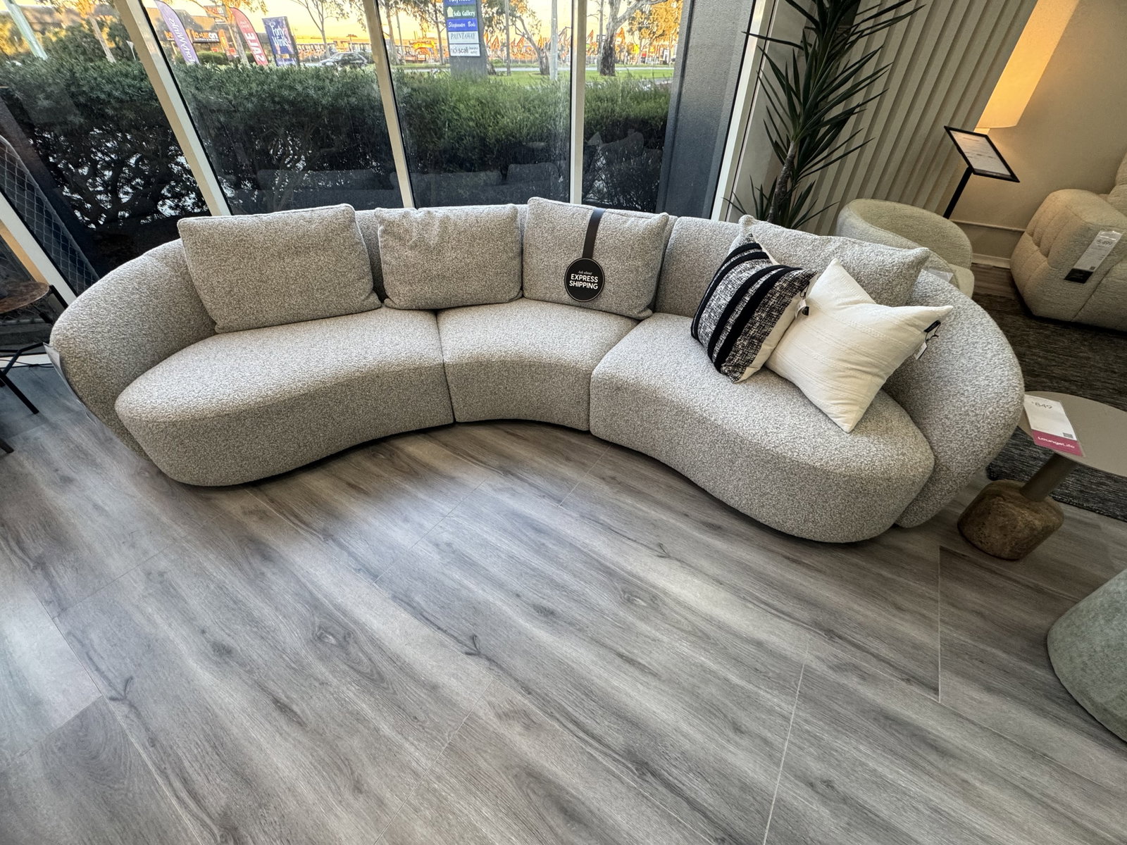 ARC FABRIC CORNER LOUNGE DOVE (FAY DOVE ) 1