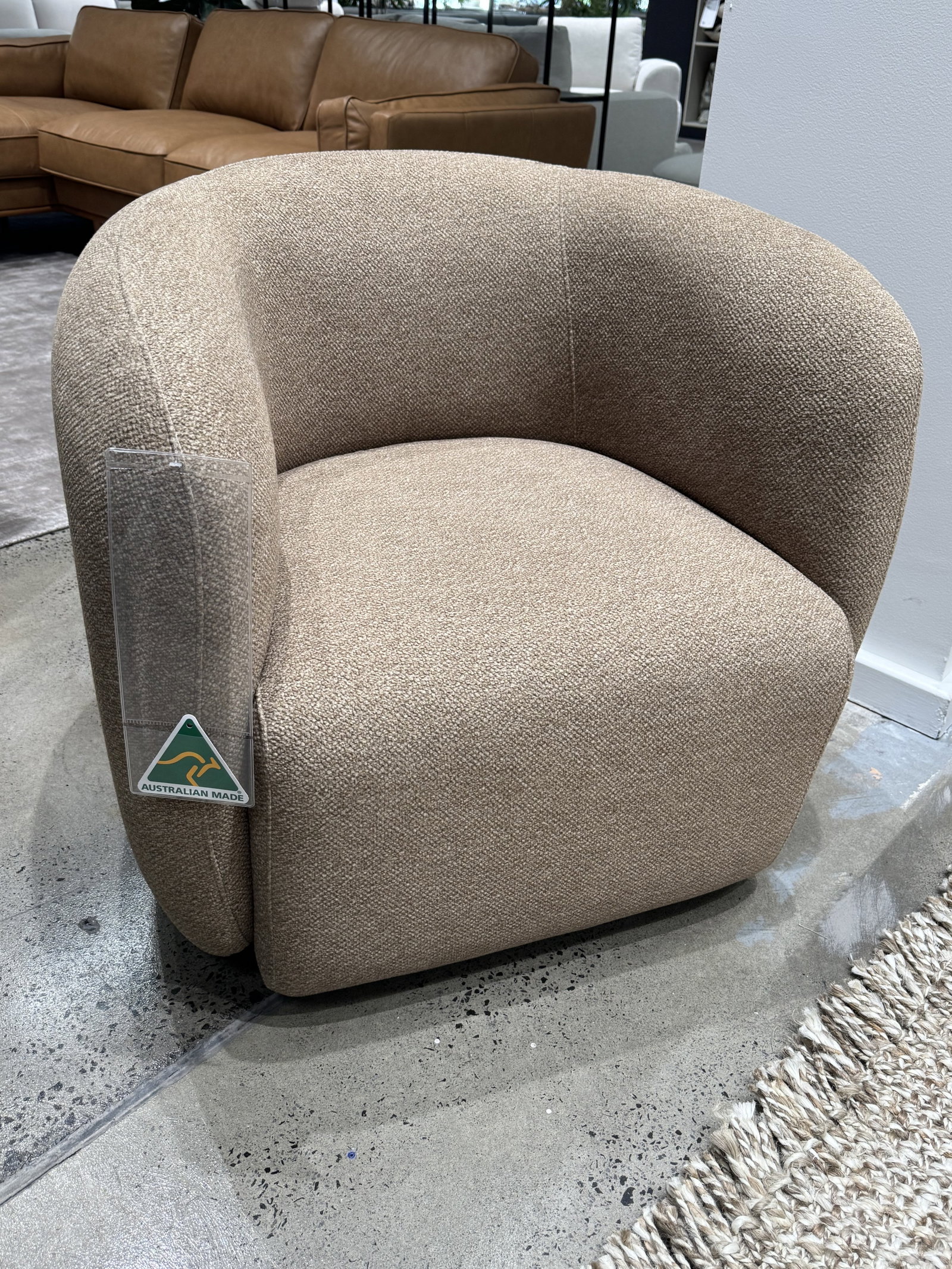 TERRIGAL SWIVEL CHAIR Fabric: Tier2 Profile Debonaire Collection 1