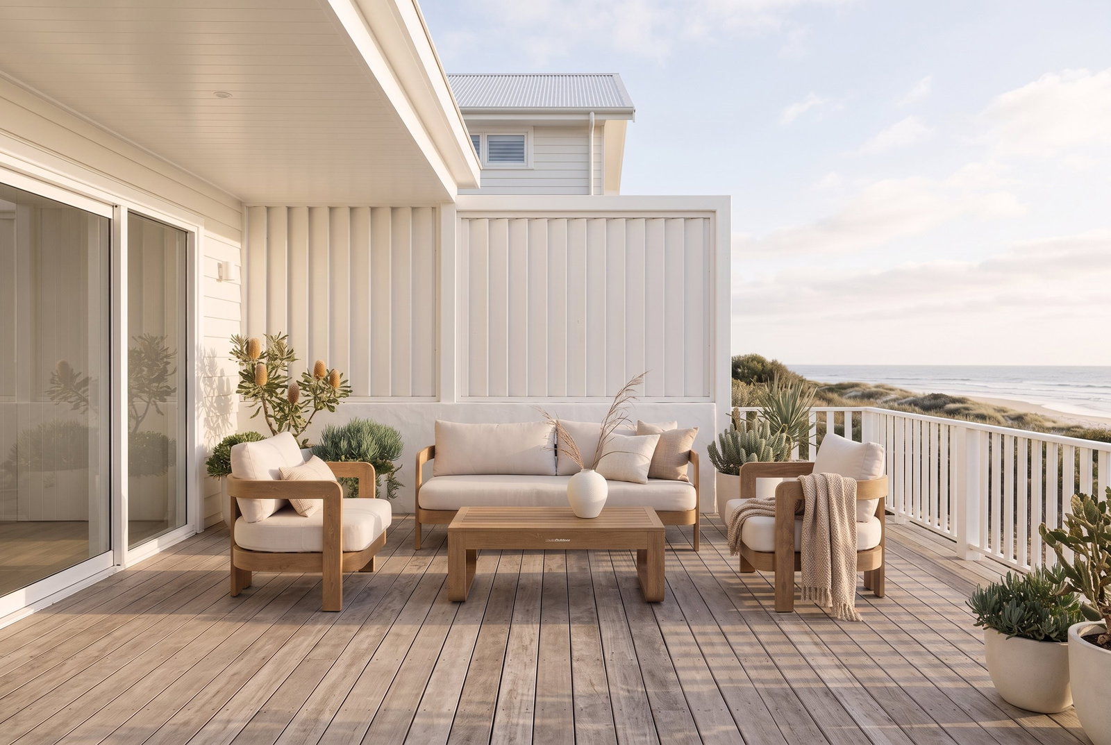 Balmain Outdoor Lounge Set 3+1+1 With Coffee Table