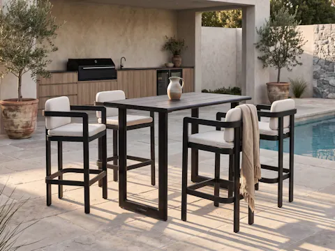 Balmain Ebony 5 -piece Outdoor Bar Set
