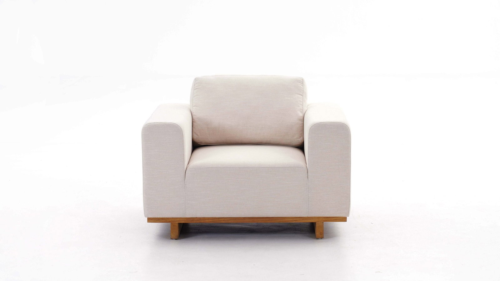 Porta Outdoor Armchair with Teak Accent