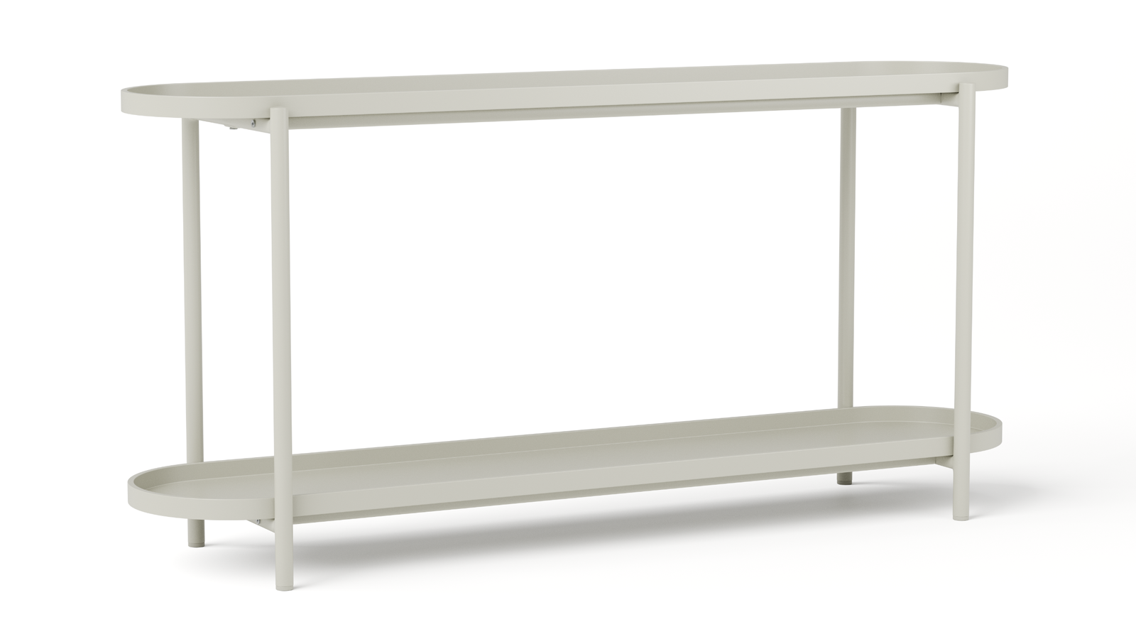 Lazyarvo Latte Outdoor Aluminium Oval Console