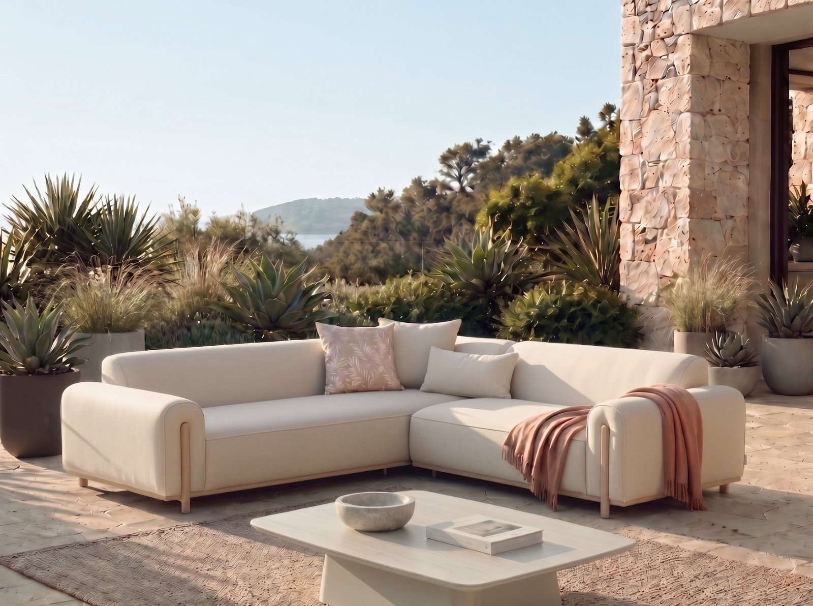 Nimbus Sand Outdoor Corner Lounge